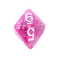 4. Komplet kości REBEL RPG - Gęsty rdzeń - Fioletowe (białe cyfry)